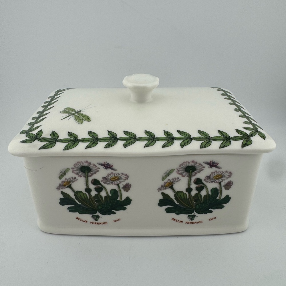 Botanic Garden Floral Ceramic Treasure Box with Lid